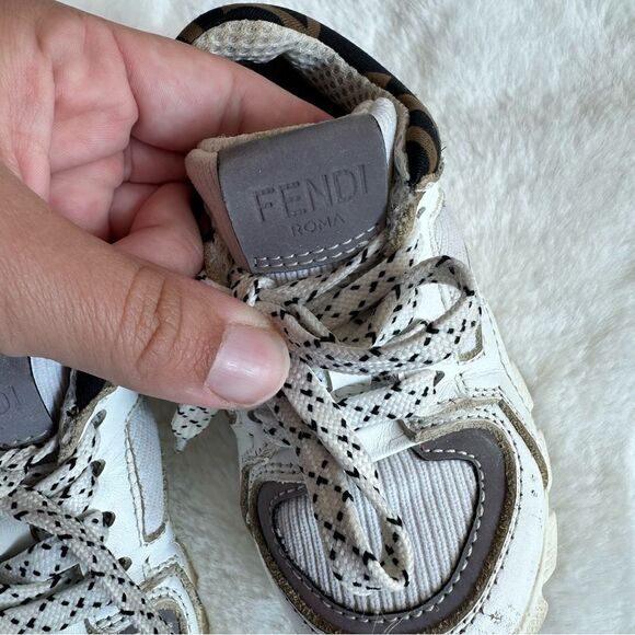 Fendi FF Trainers Kids Size 24 - Picture 12 of 13